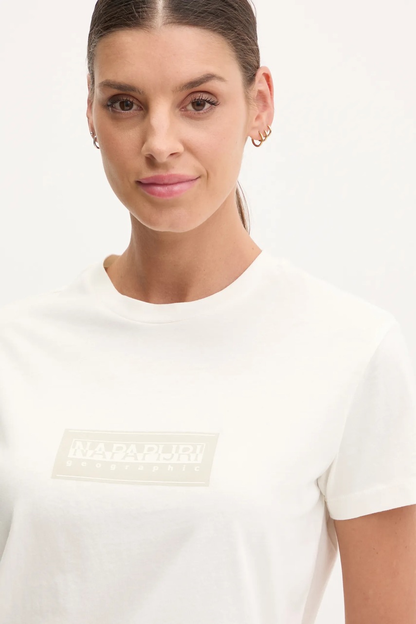 Βαμβακερό μπλουζάκι Napapijri S-Box φωτογραφία