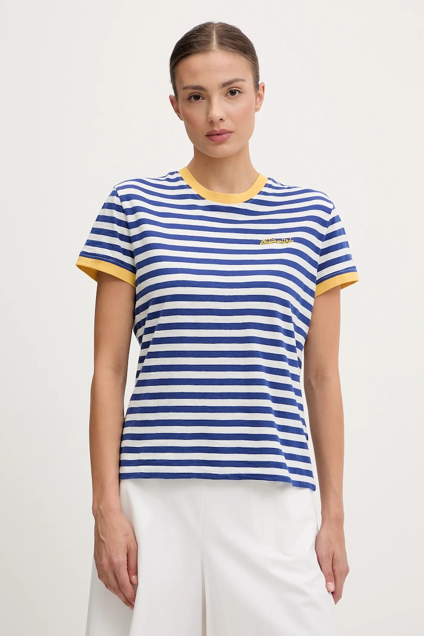 Napapijri tricou din bumbac S-Baie culoarea alb, NP0A4ILBSA91