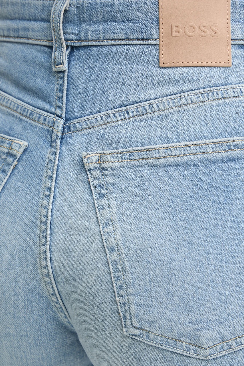 Βαμβακερό μπλουζάκι BOSS Orange γυναικείο, χρώμα: μαύρο, 50536628 φωτογραφία