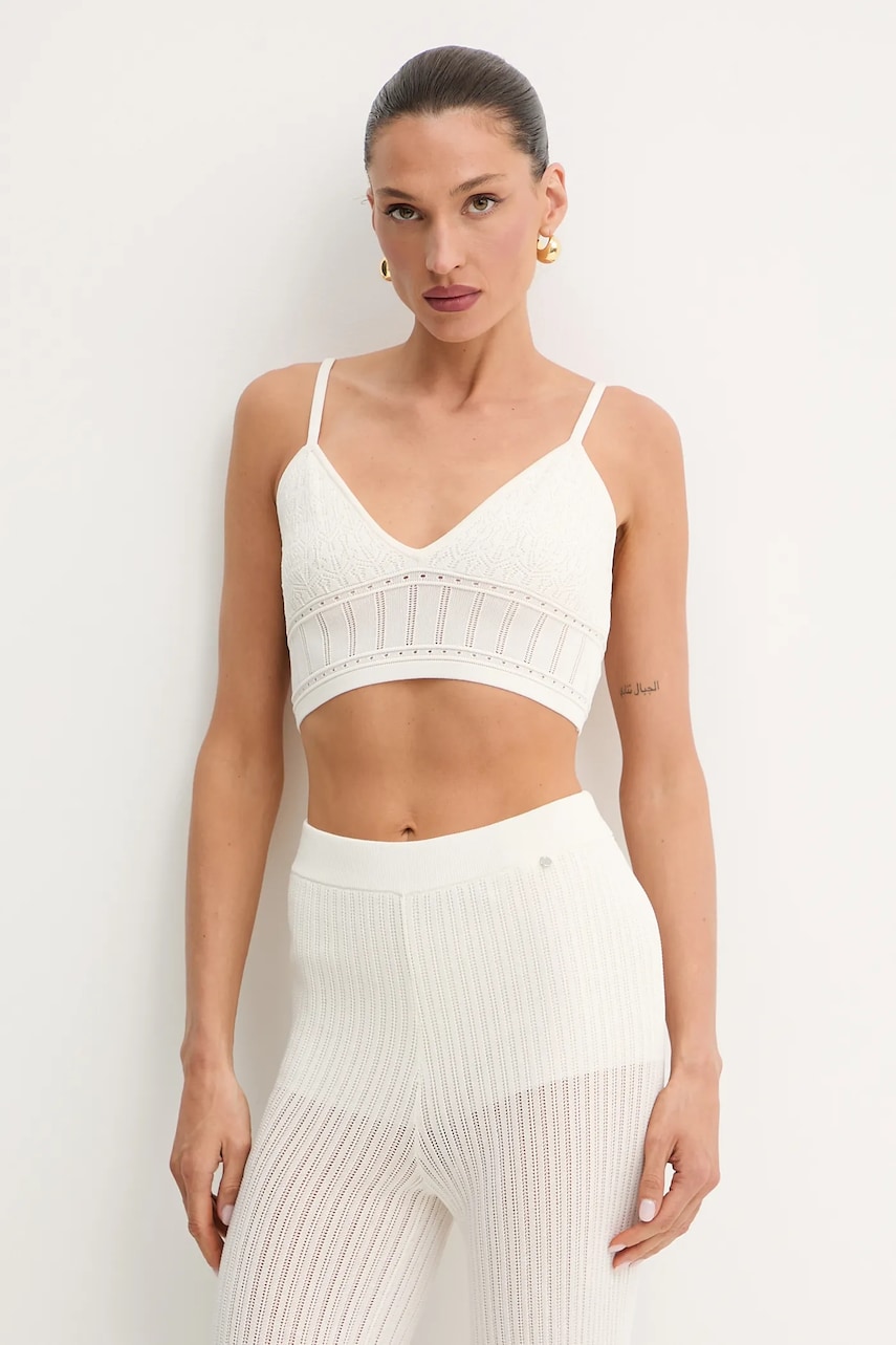 BOSS Orange top culoarea bej, 50535497