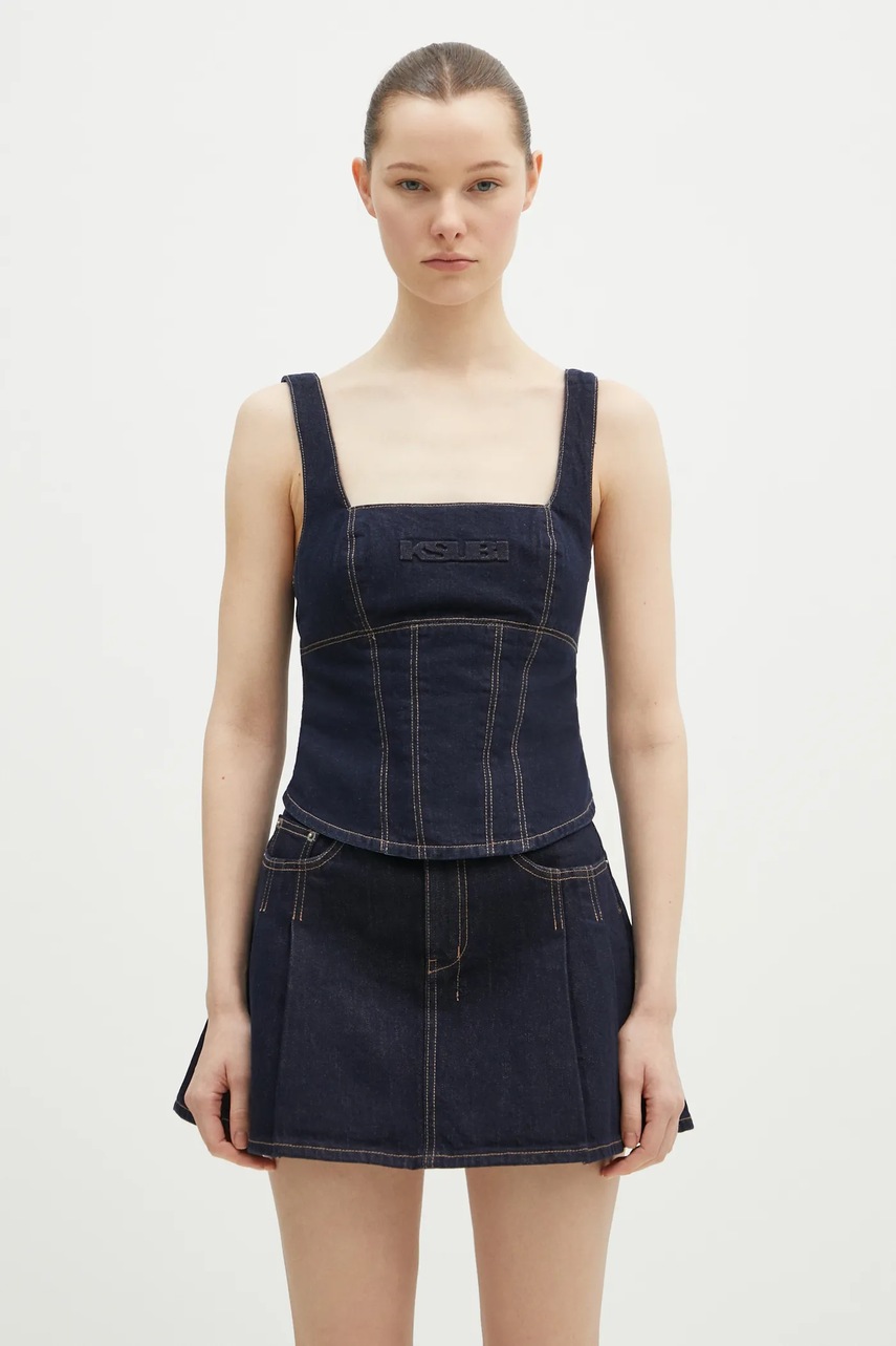 KSUBI bluzka jeansowa Hera Bustier Zenith Pop