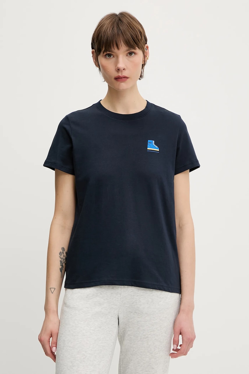 Helly Hansen tricou din bumbac MASSIF GRAPHIC culoarea bleumarin, 54595 Helly Hansen tricou din bumbac MASSIF GRAPHIC culoarea bleumarin, 54595