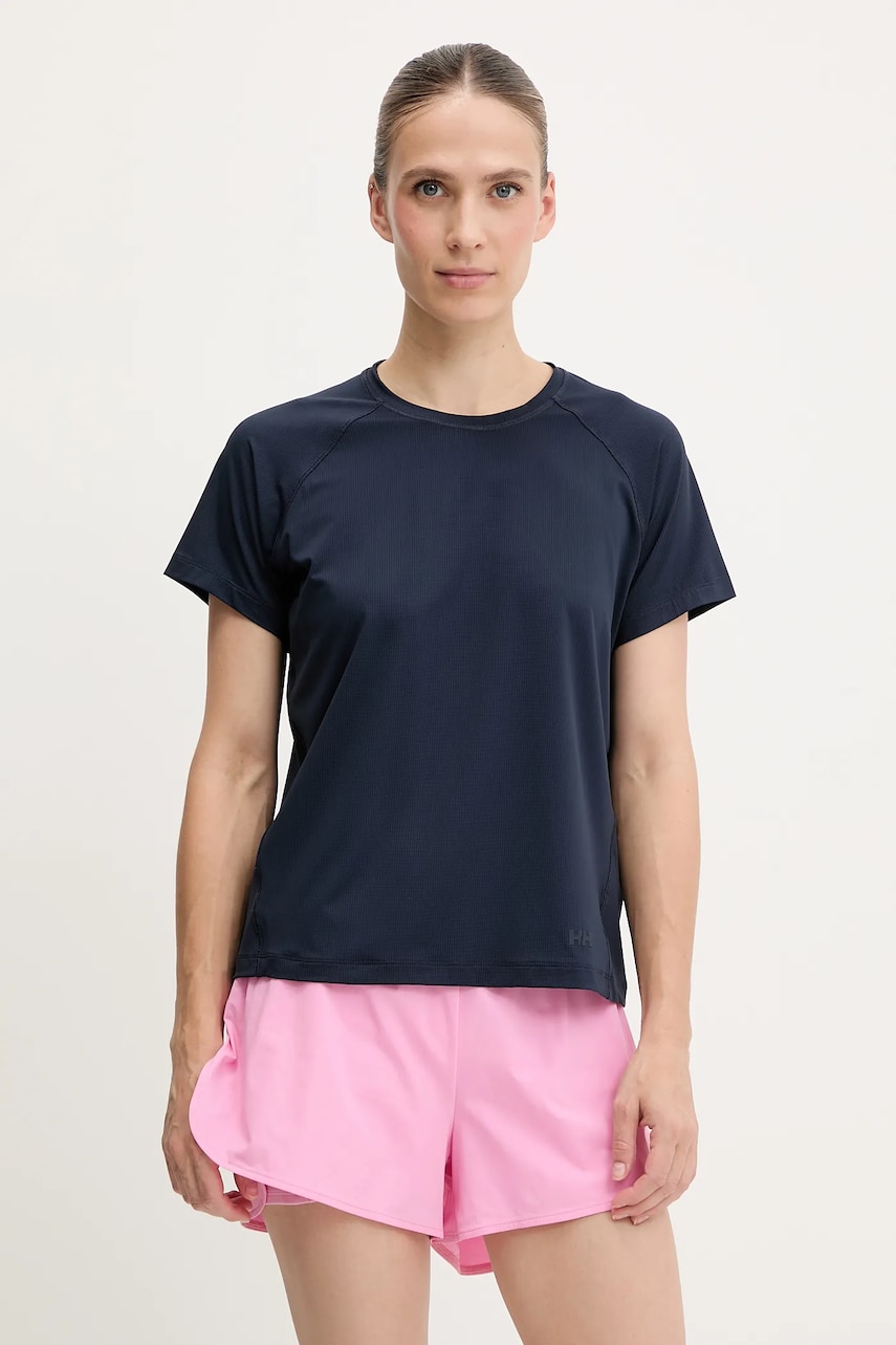 Helly Hansen tricou sport SHINE SOLEN culoarea bleumarin, 49577