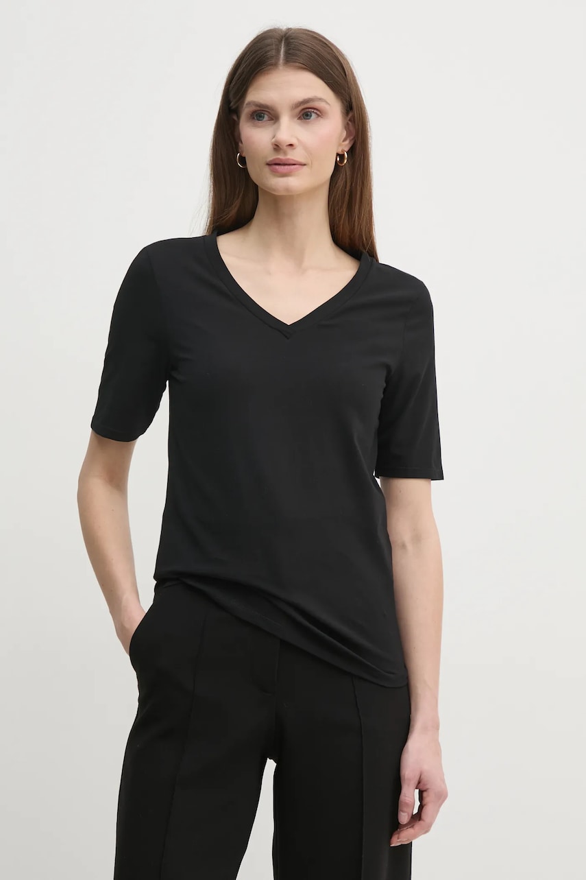United Colors of Benetton tricou femei, culoarea negru, 3ZQM3M078 United Colors of Benetton tricou femei, culoarea negru, 3ZQM3M078