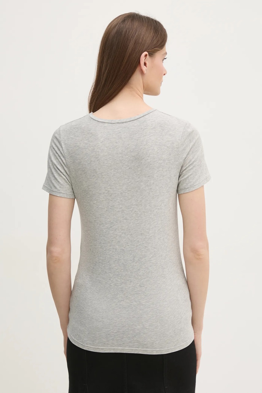 Μπλουζάκι United Colors of Benetton χρώμα: γκρι, 3ZQM3M857 φωτογραφία