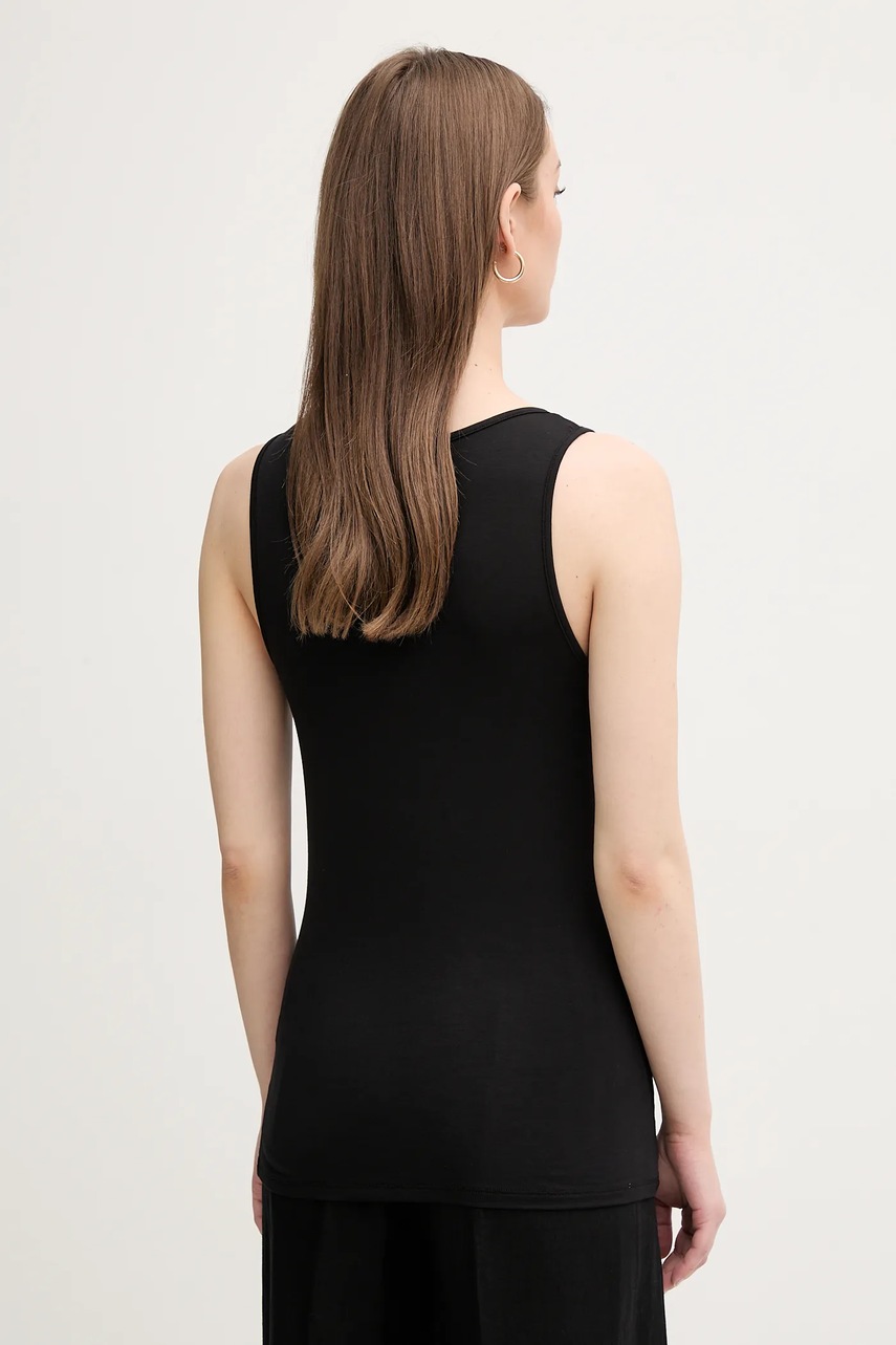 Top United Colors of Benetton χρώμα: μαύρο, 3OVL1H00C φωτογραφία