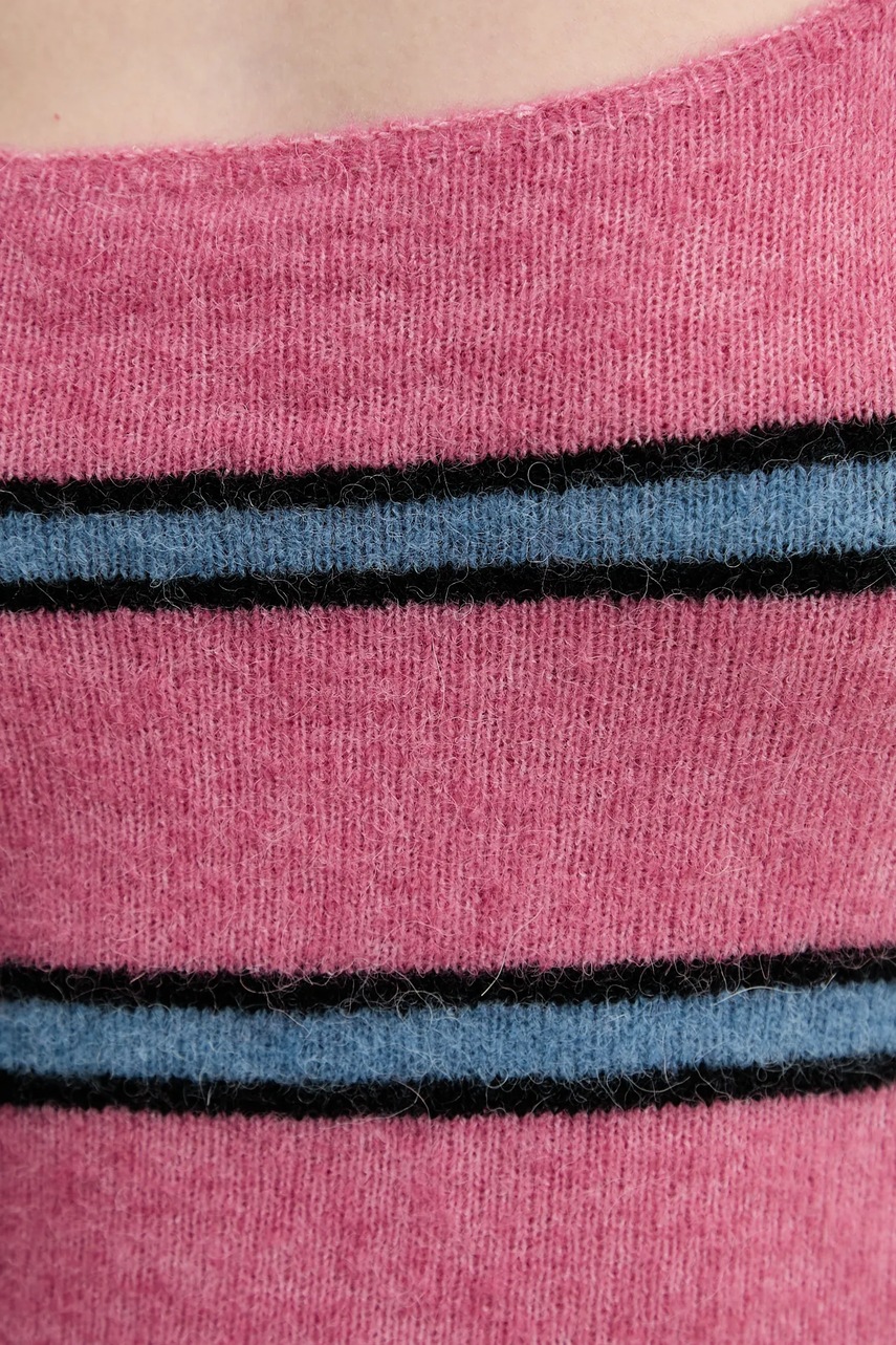 Μάλλινο τοπ Samsoe Samsoe SANOURA χρώμα: ροζ, F25100054 φωτογραφία