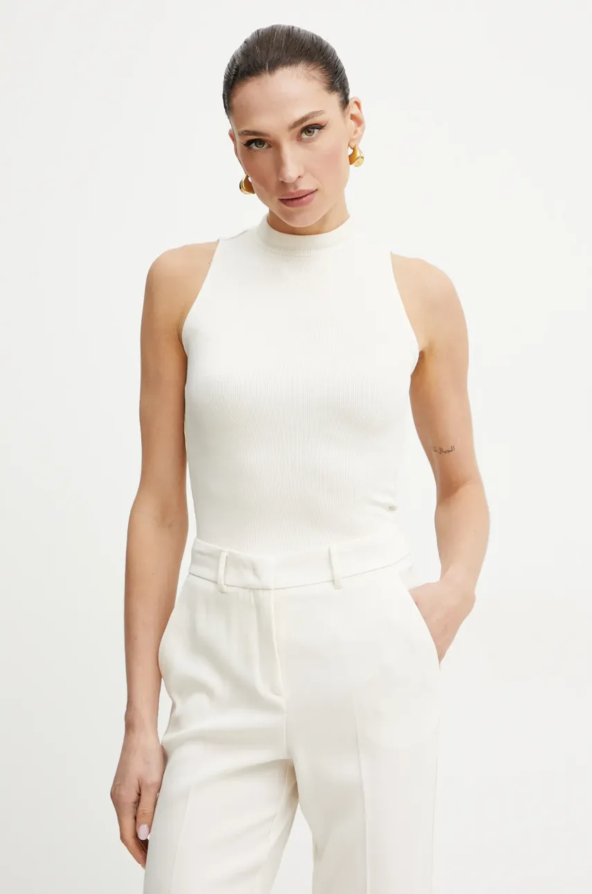 Levně Top Guess PRISCILLA béžová barva, s pologolfem, W4BP57 KCNV2