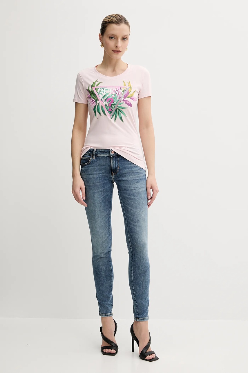 Футболка Guess цвет розовый W5GI07 J1314