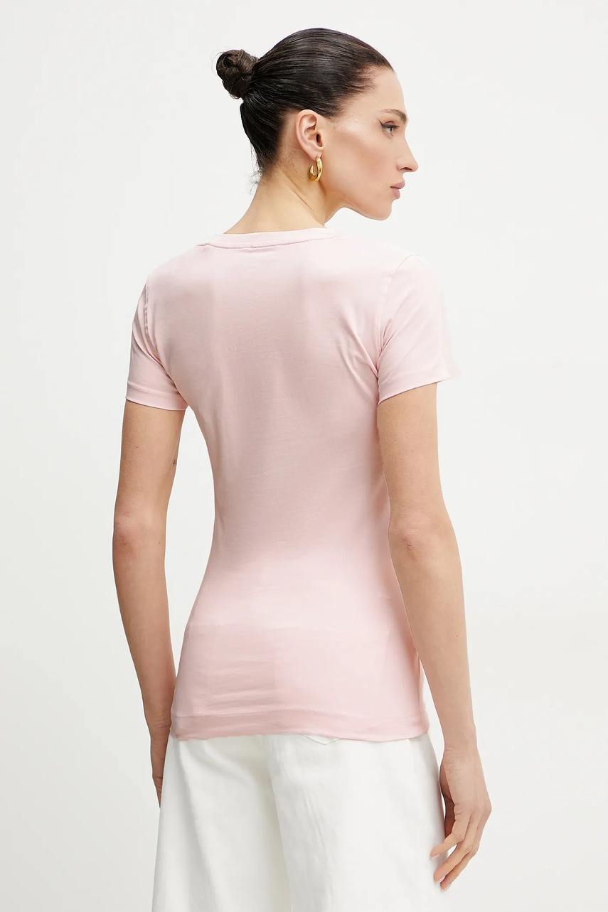 Guess t-shirt DEGRADE női, rózsaszín, W5GI14 J1314 termék 2. képe