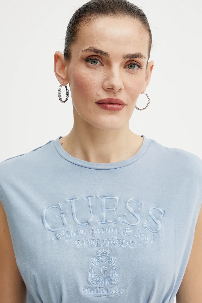 Top Guess χρώμα: μπλε, W5GI22 K49A1 φωτογραφία