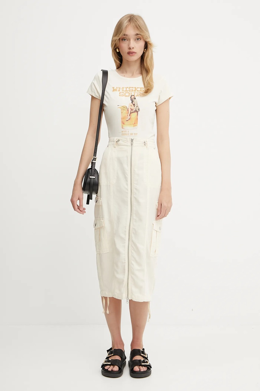 Футболка Guess цвет бежевый W5GI48 K49A1