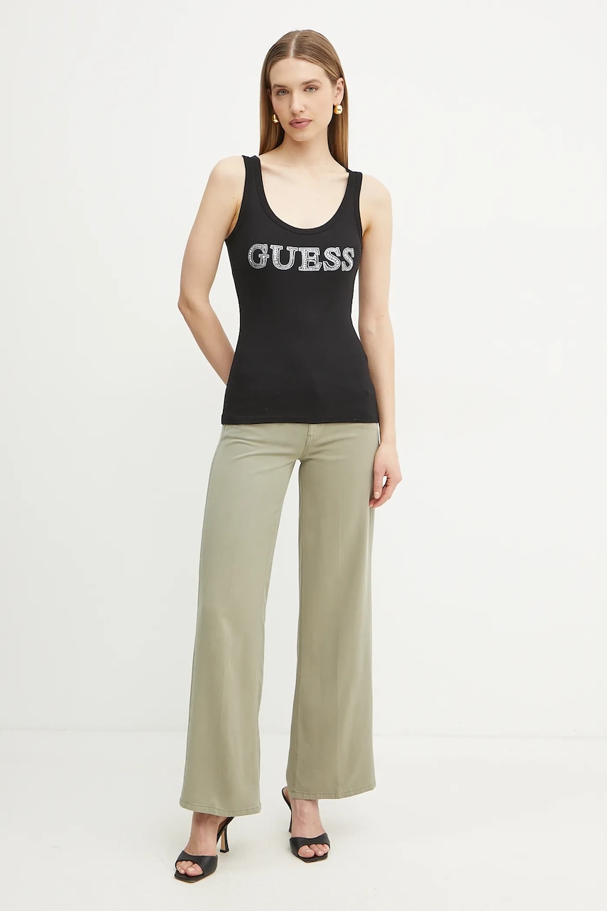 Топ Guess цвет чёрный W5GP29 KA0H1 Топ Guess цвет чёрный W5GP29 KA0H1