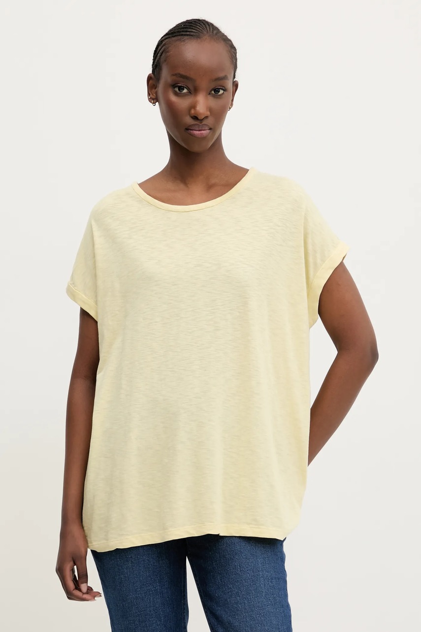 Superdry tricou femei, culoarea galben, W1011647A-1XQ