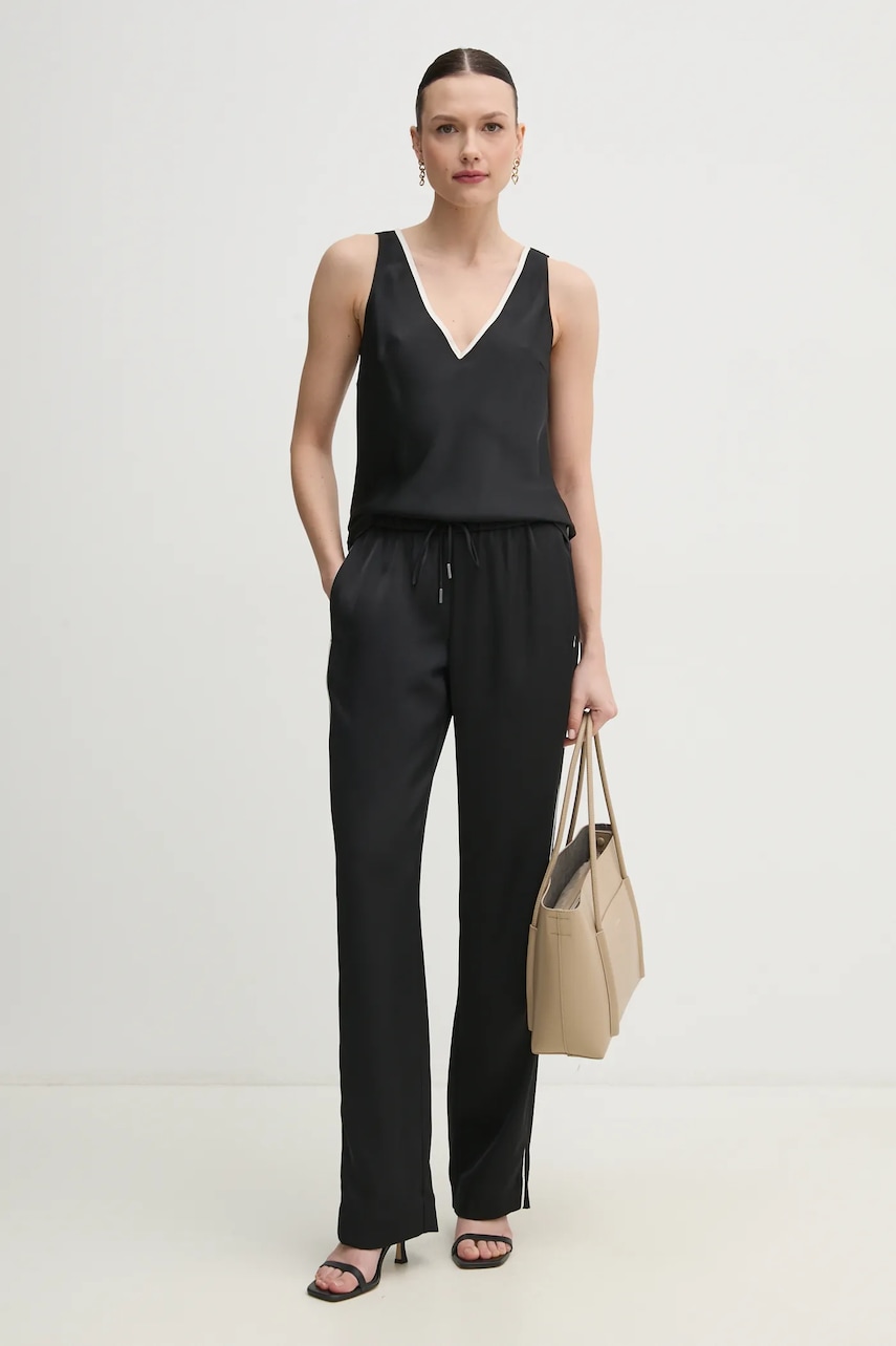 Топ Calvin Klein женская цвет чёрный однотонная K20K208185 Топ Calvin Klein женская цвет чёрный однотонная K20K208185