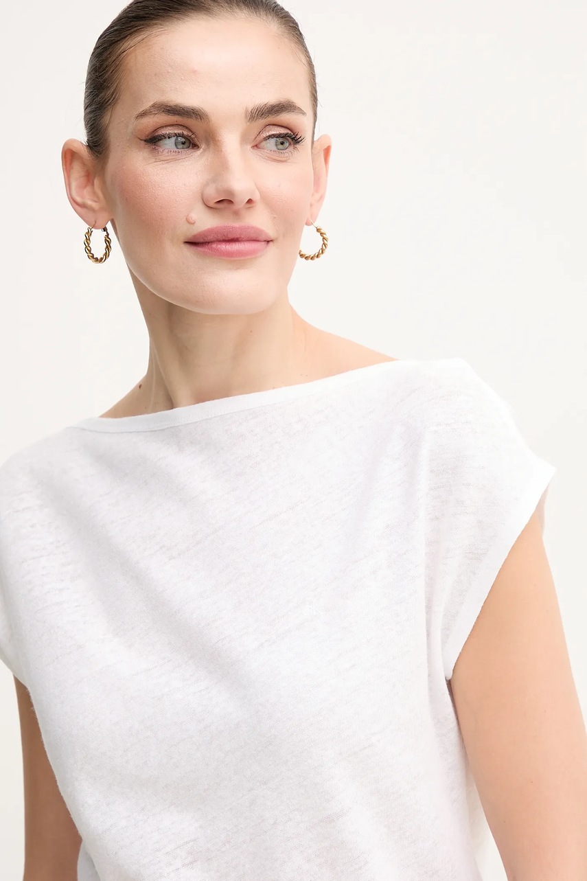 Μπλουζάκι Calvin Klein χρώμα: άσπρο, K20K208249 φωτογραφία