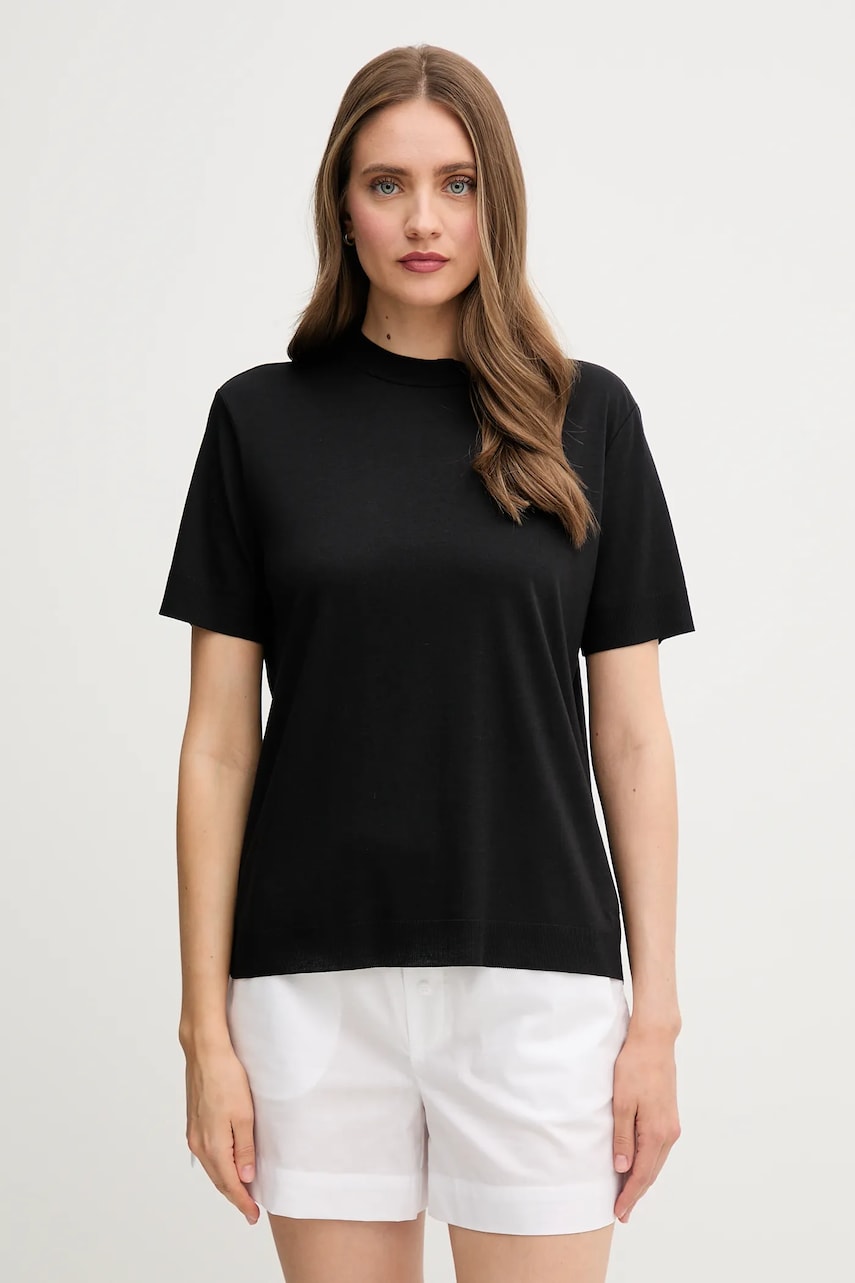 Levně Tričko Calvin Klein dámské, černá barva, LV044B206G