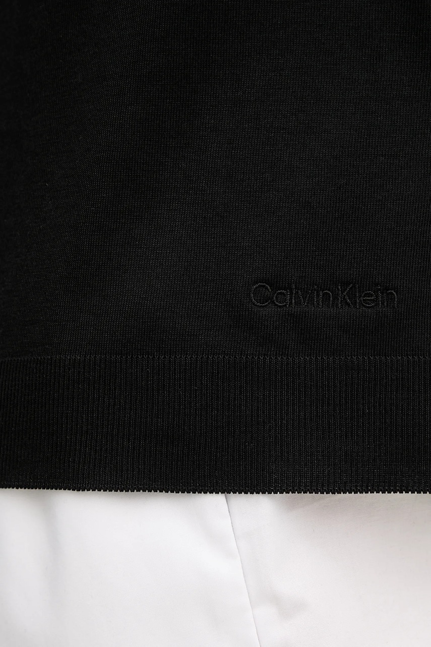 Μπλουζάκι Calvin Klein χρώμα: μαύρο, LV044B206G φωτογραφία