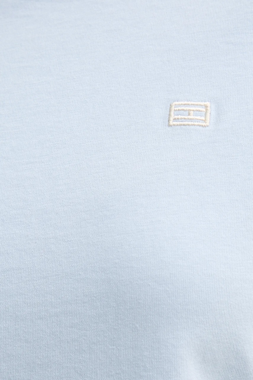 Βαμβακερό μπλουζάκι Tommy Hilfiger γυναικείο, χρώμα: μπλε, WW0WW45522 φωτογραφία