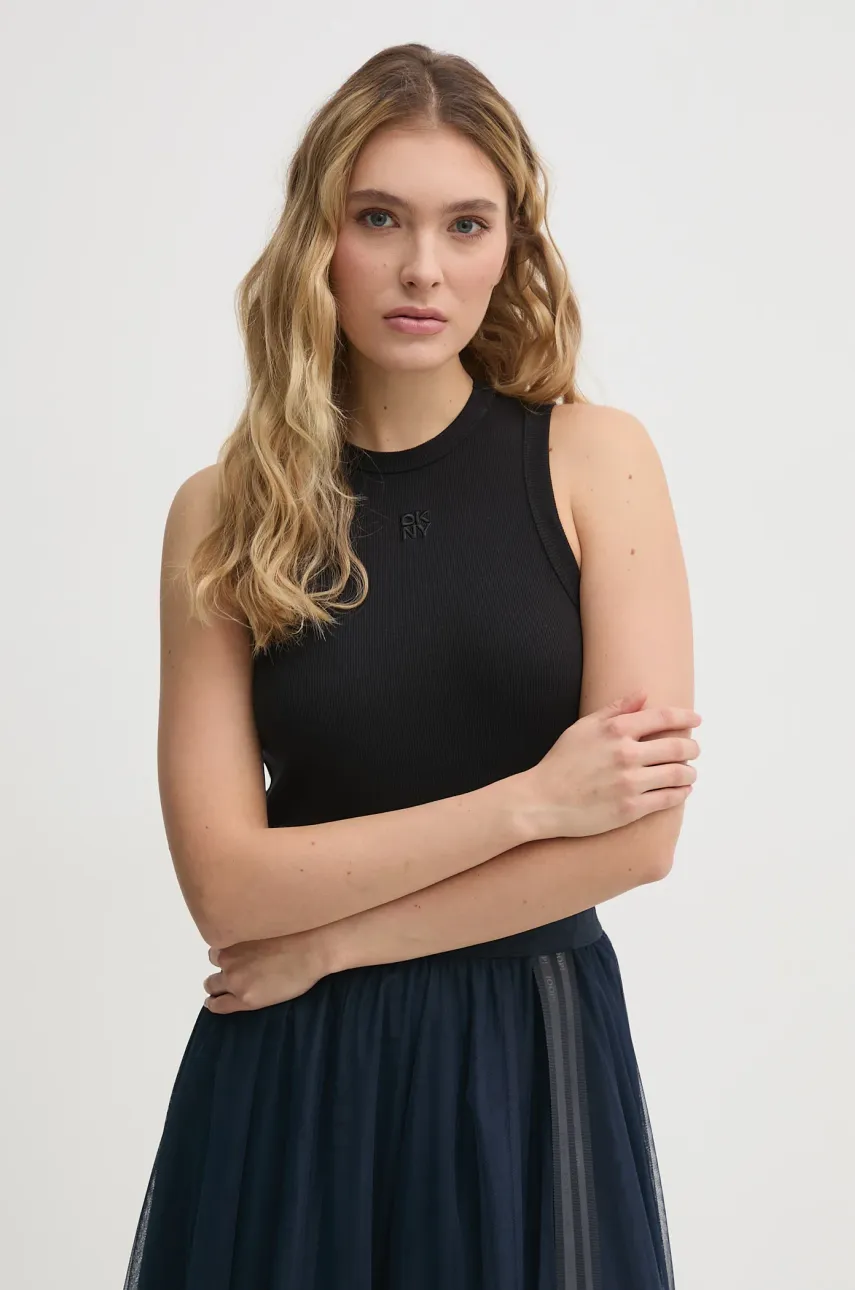 Dkny top culoarea negru, DJ5T1413