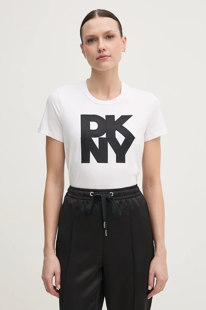 Levně Tričko Dkny bílá barva, P5AHSWNA
