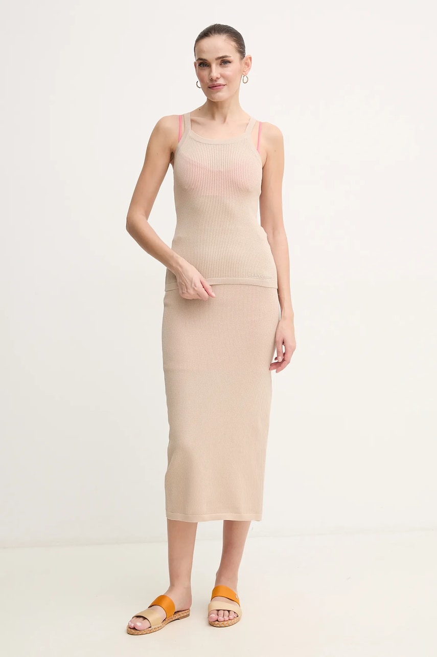 Топ Dkny цвет бежевый DJ5R0533 Топ Dkny цвет бежевый DJ5R0533