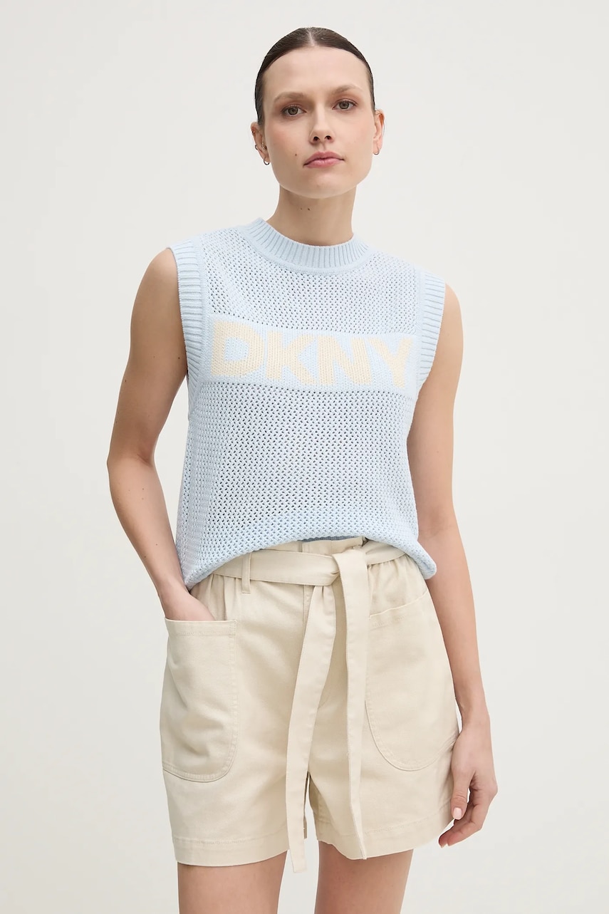 Dkny vestă din bumbac femei, DJ5R0650 Dkny vestă din bumbac femei, DJ5R0650