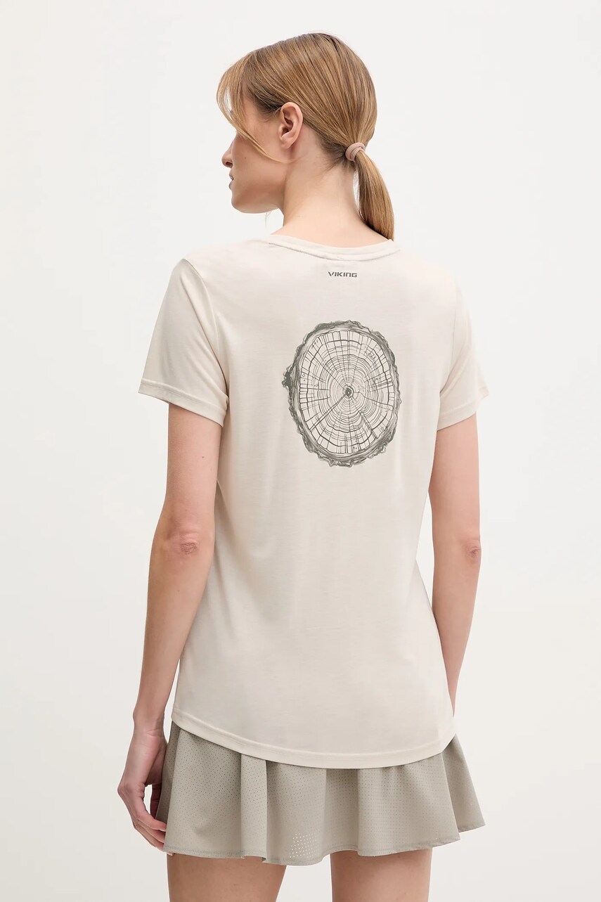 Viking tricou Rune femei, culoarea bej, 500/27/7365