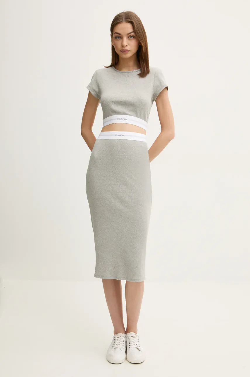 Футболка Calvin Klein Underwear женская цвет серый LV00QS7349 Футболка Calvin Klein Underwear женская цвет серый LV00QS7349