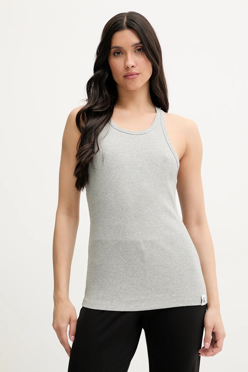 Levně Top Calvin Klein Underwear šedá barva, LV00QS7492