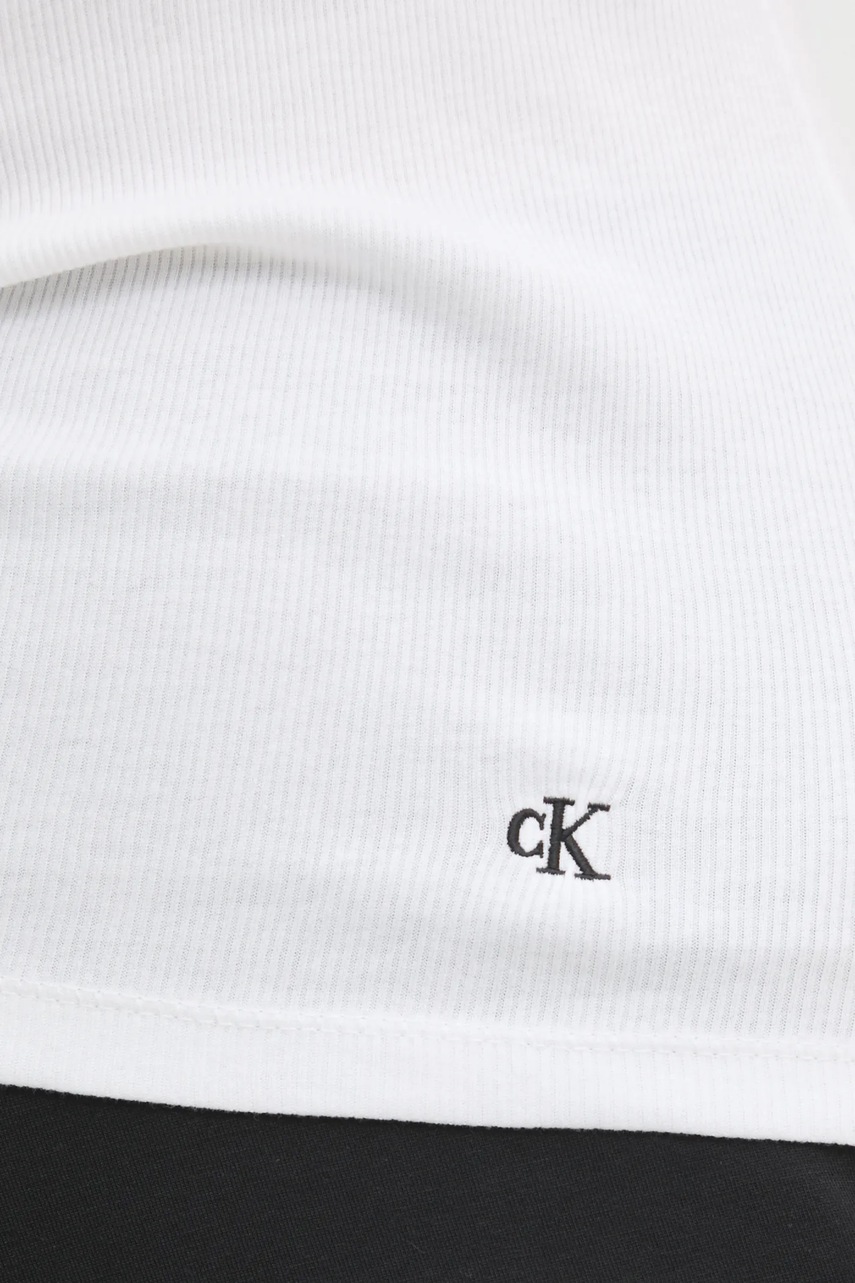 Βαμβακερό τοπ Calvin Klein Underwear 3-pack χρώμα: άσπρο, LV00QS7493 φωτογραφία