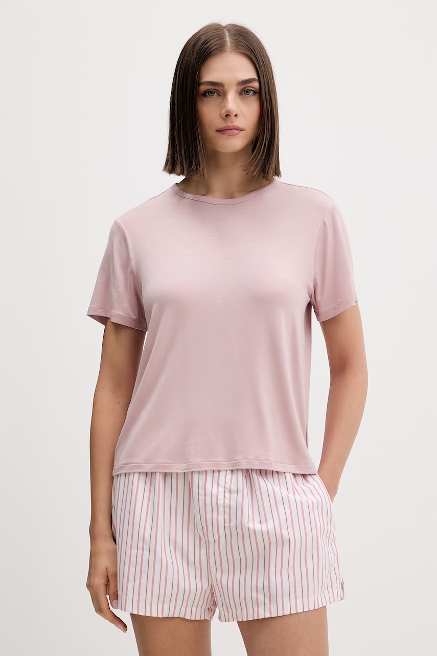 Levně Calvin Klein Underwear tričkové pyžamo dámské z modalu
