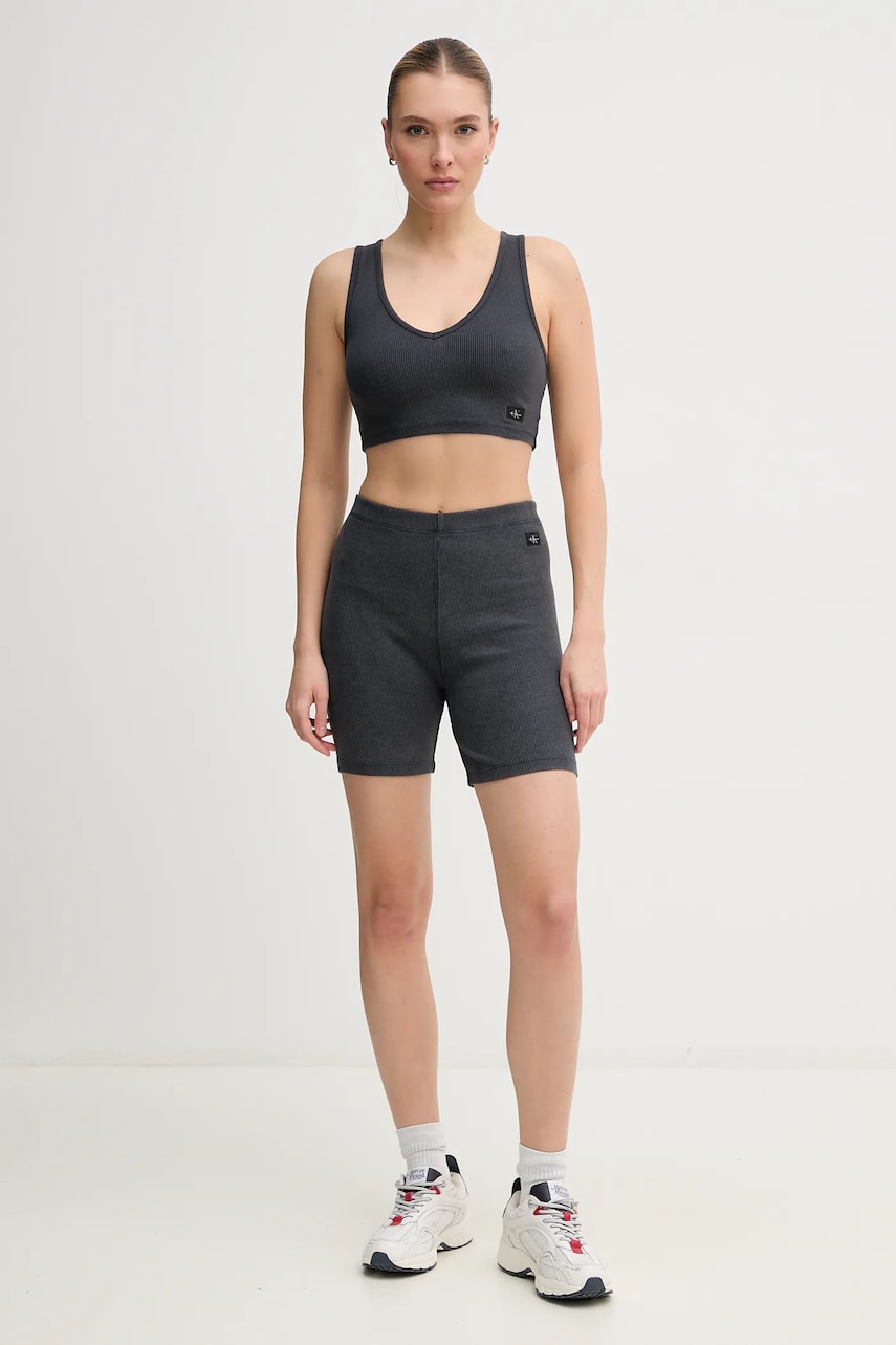 Топ Calvin Klein Jeans цвет серый J20J225246 Топ Calvin Klein Jeans цвет серый J20J225246