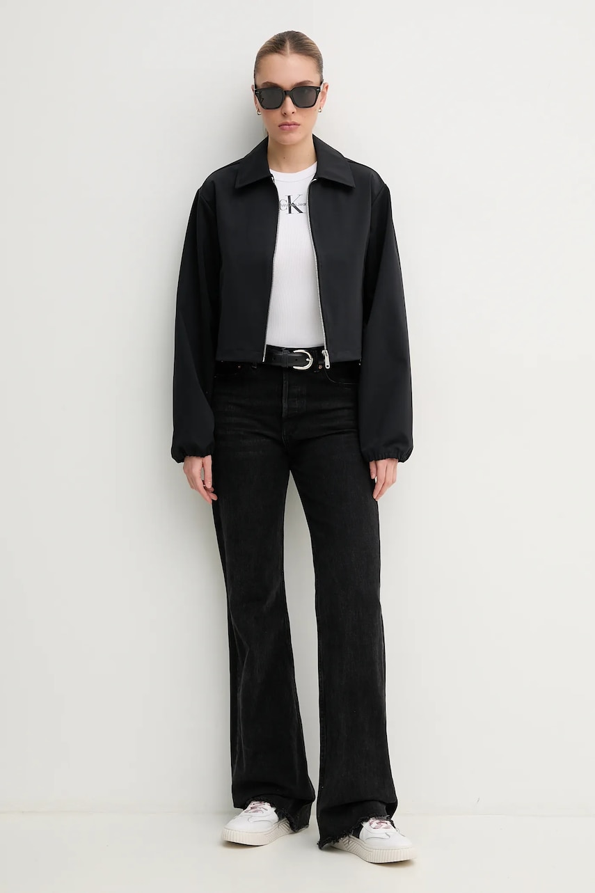 Топ Calvin Klein Jeans женский цвет белый J20J225301 Топ Calvin Klein Jeans женский цвет белый J20J225301