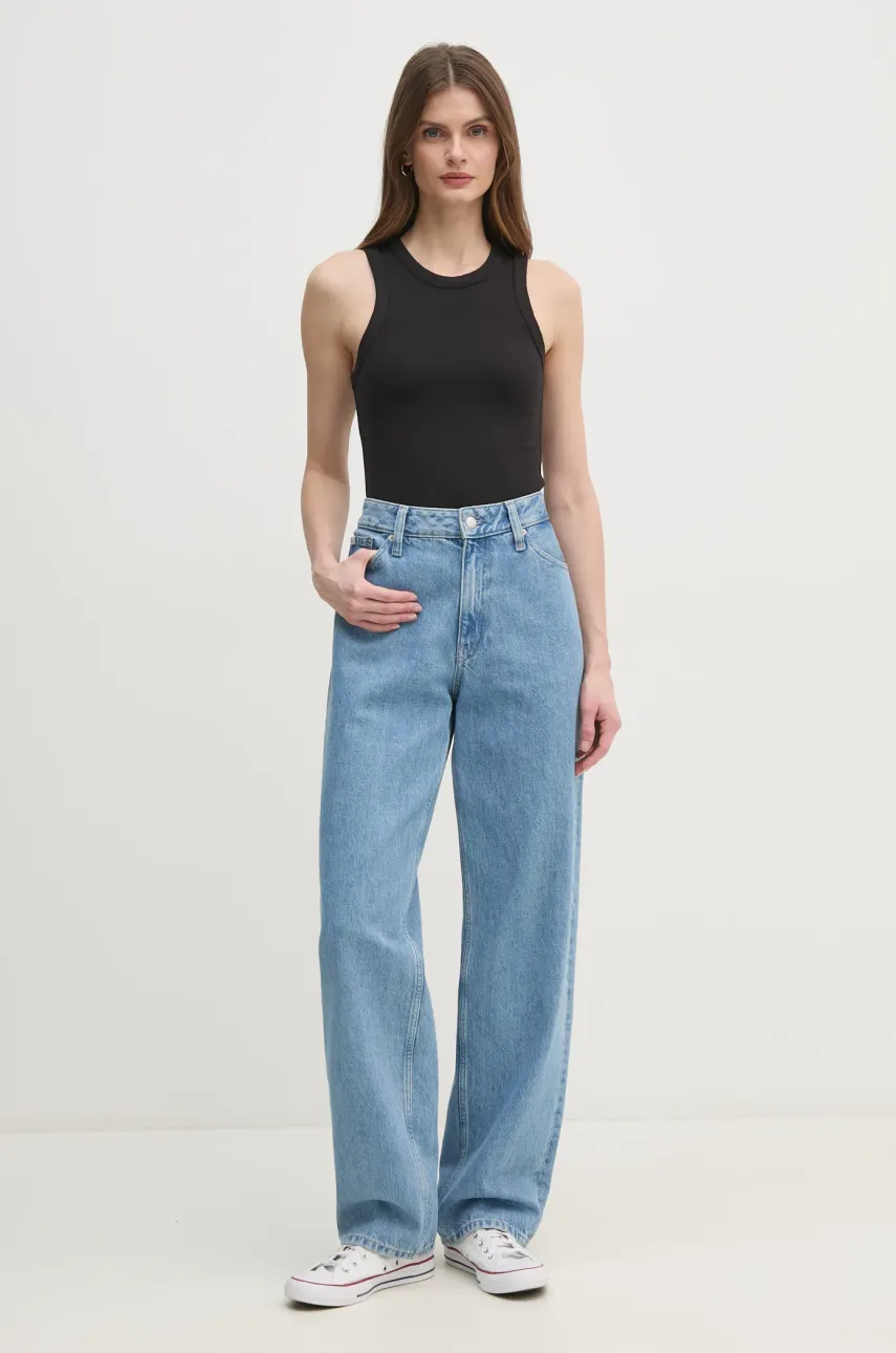 Топ Calvin Klein Jeans женский цвет чёрный J20J225315 Топ Calvin Klein Jeans женский цвет чёрный J20J225315