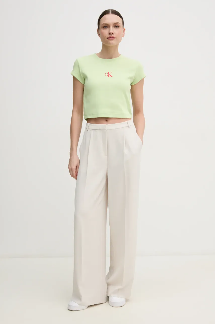 Футболка Calvin Klein Jeans женская цвет зелёный LV047AB802 Футболка Calvin Klein Jeans женская цвет зелёный LV047AB802