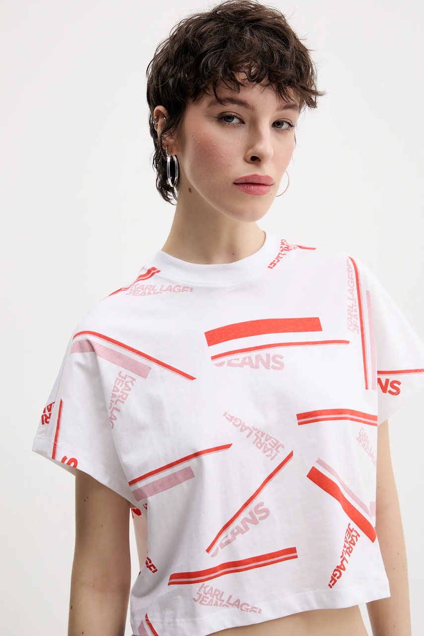 Βαμβακερό μπλουζάκι Karl Lagerfeld Jeans φωτογραφία