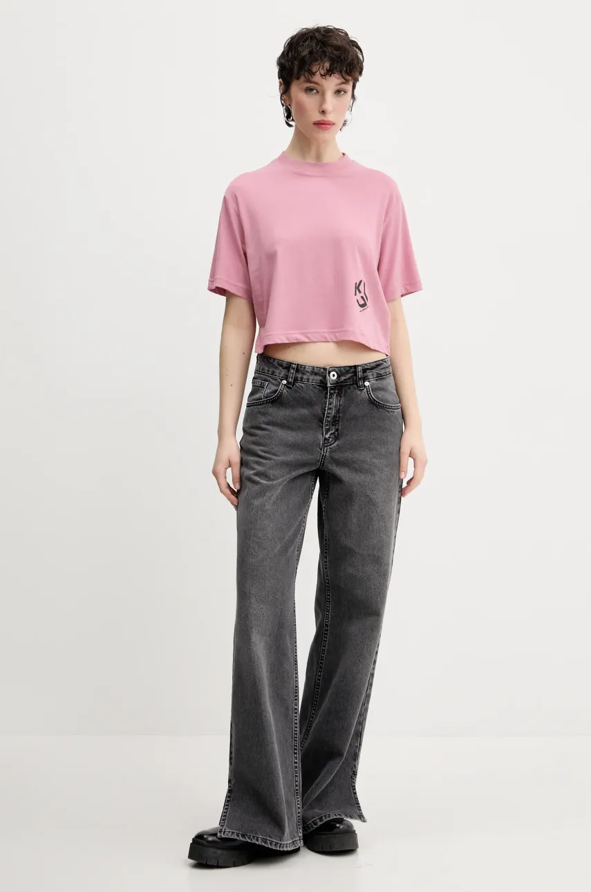 Футболка Karl Lagerfeld Jeans женская цвет розовый A2W17076 Футболка Karl Lagerfeld Jeans женская цвет розовый A2W17076