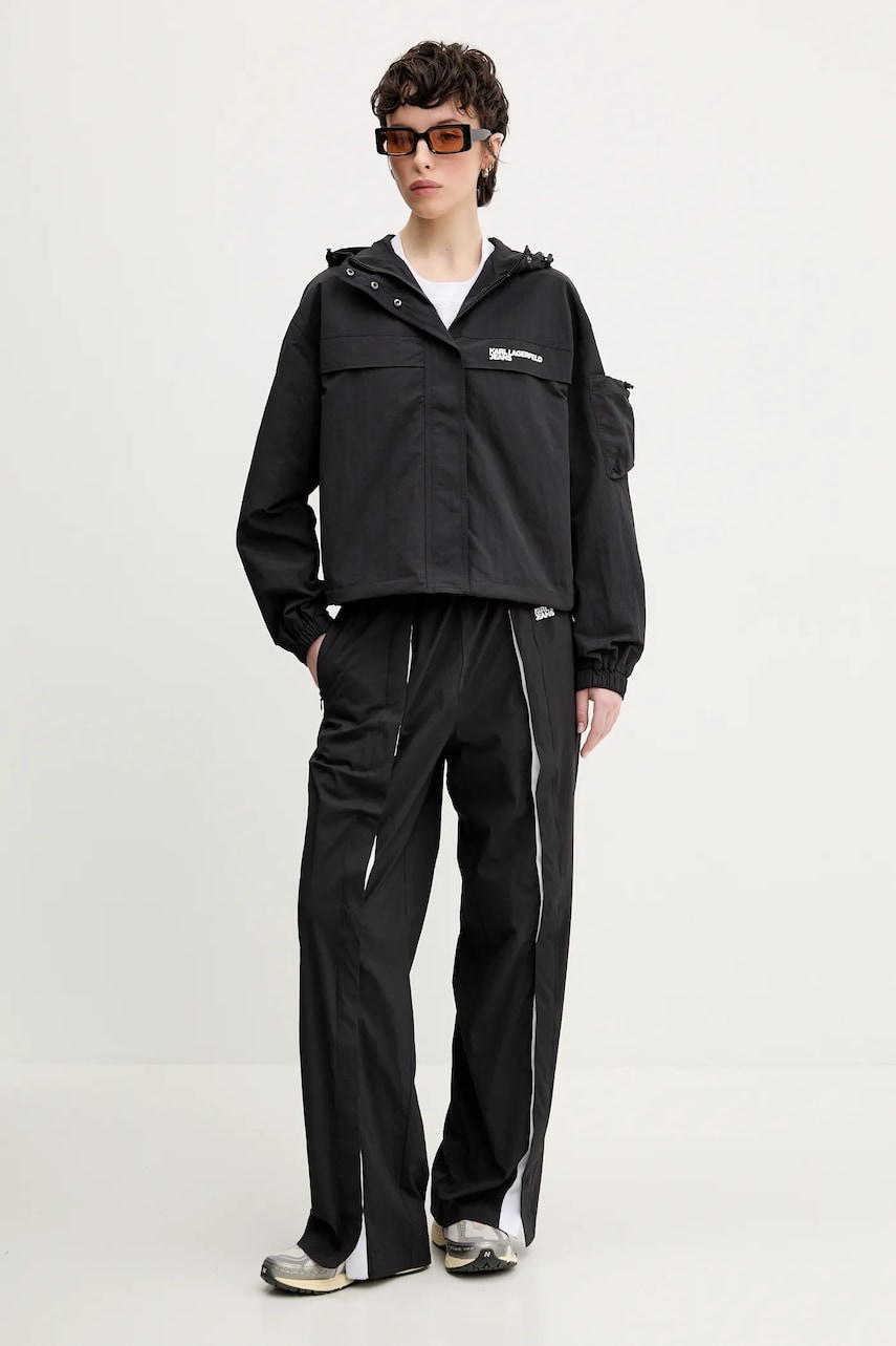 Хлопковая футболка Karl Lagerfeld Jeans женская цвет белый A2W17028 Хлопковая футболка Karl Lagerfeld Jeans женская цвет белый A2W17028