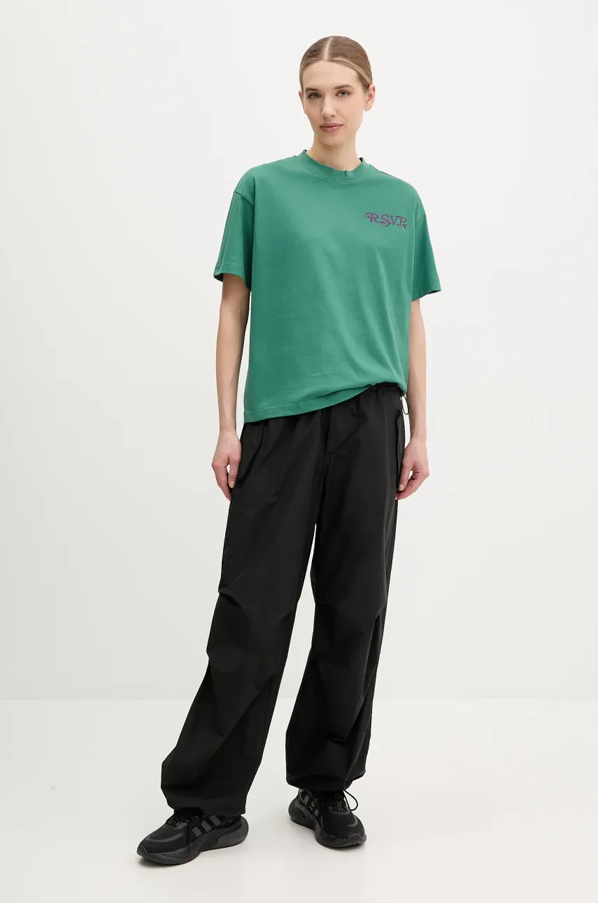 Хлопковая футболка Fila Leffinge женская цвет зелёный FAW1029 Хлопковая футболка Fila Leffinge женская цвет зелёный FAW1029