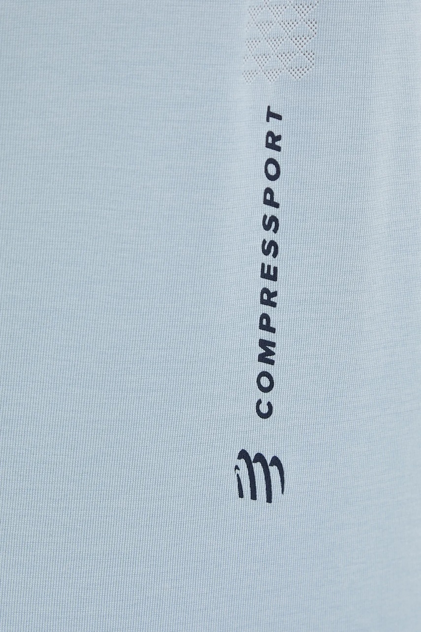 Τοπ για τρέξιμο Compressport Singlet χρώμα: μπλε, ATSW744 φωτογραφία