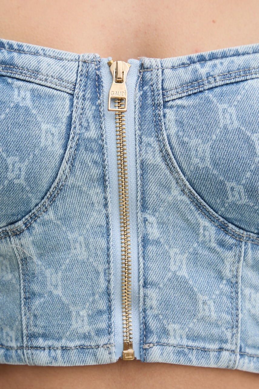 Τζιν τοπ Gaudi χρώμα: μπλε, 511BD46001 φωτογραφία