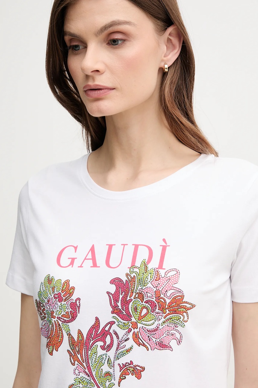 Μπλουζάκι Gaudi χρώμα: άσπρο, 511BD64036 φωτογραφία