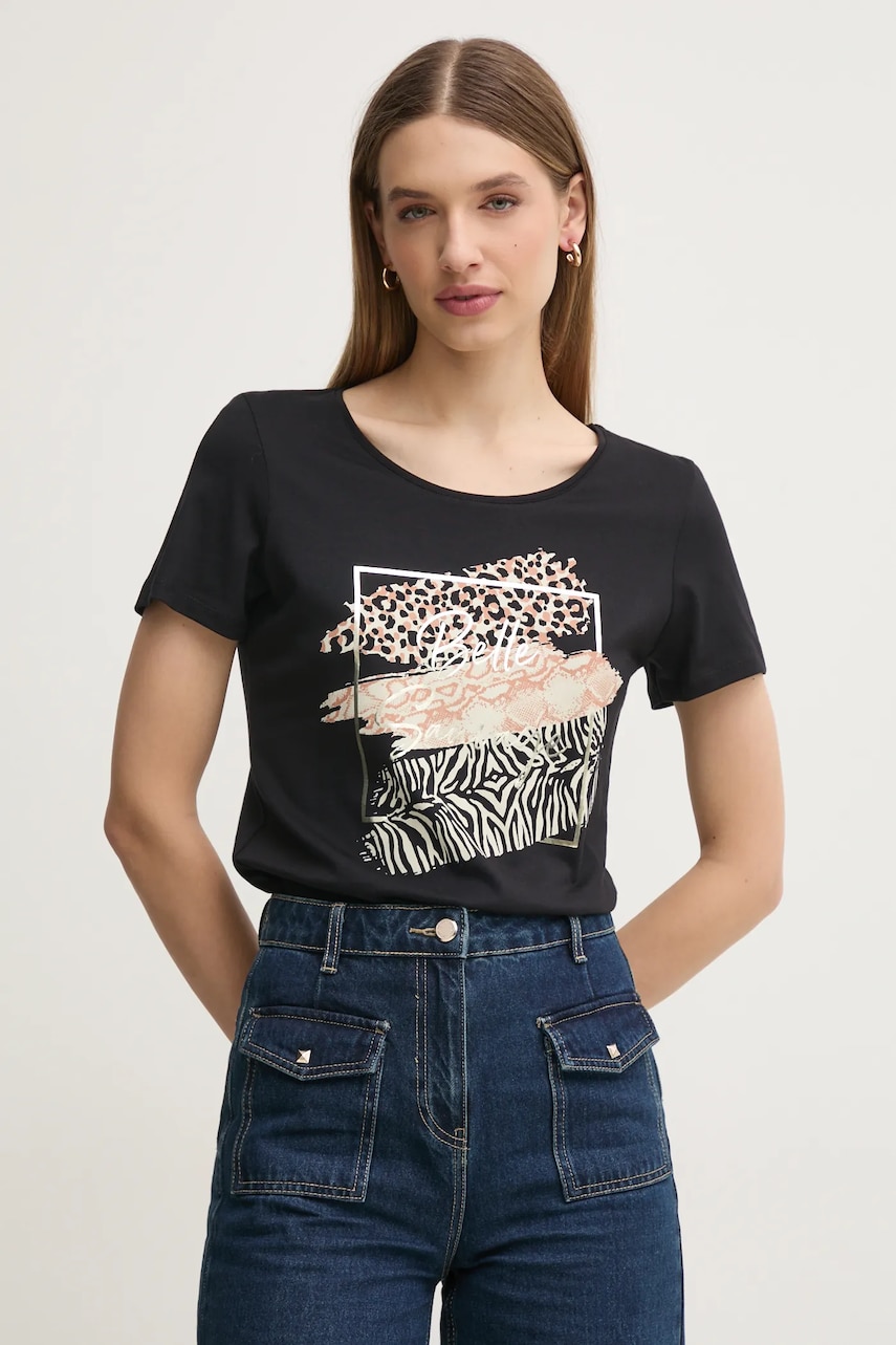 Morgan tricou DSAFA femei, culoarea negru, DSAFA Morgan tricou DSAFA femei, culoarea negru, DSAFA