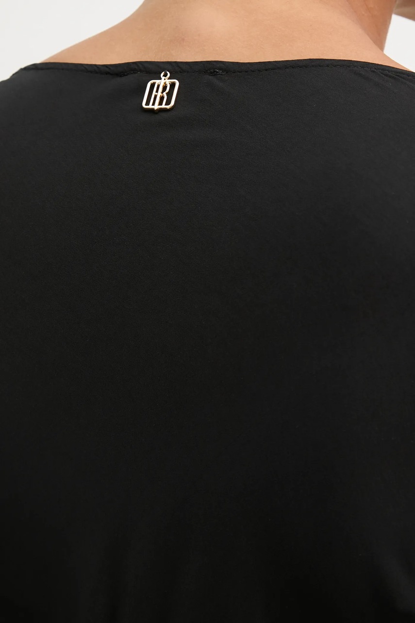 Μπλουζάκι Fracomina χρώμα: μαύρο, FP25ST3054W77301 φωτογραφία