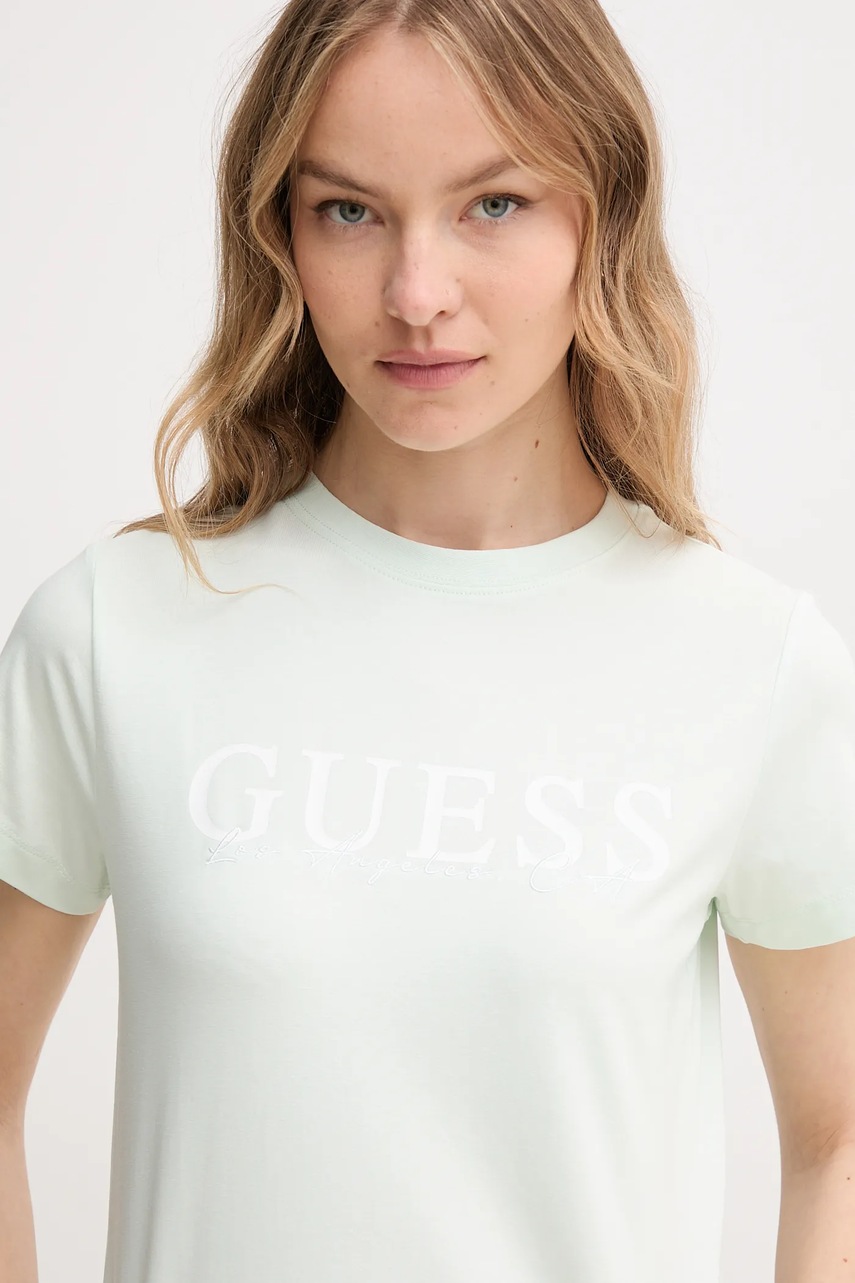 Guess t-shirt KAMELIE női, zöld, V5GI15 J1314 termék 2. képe