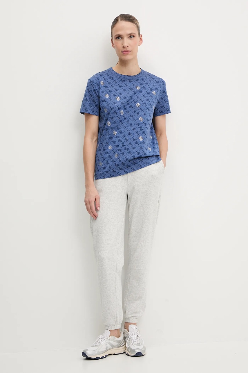 Хлопковая футболка Guess CHRYSANTA V5GI16 I3Z14