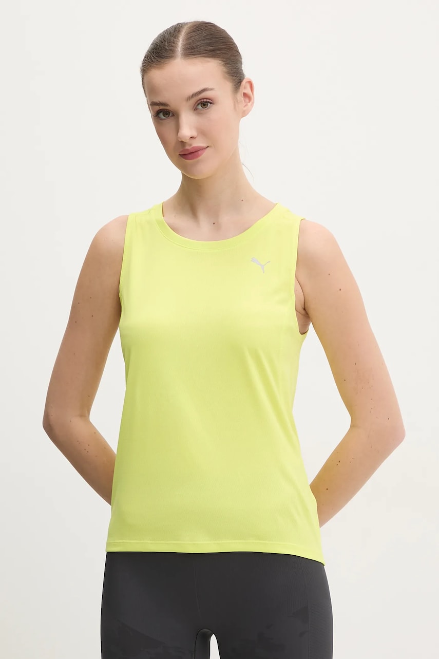 Puma top de alergare Velocity culoarea galben, 526574