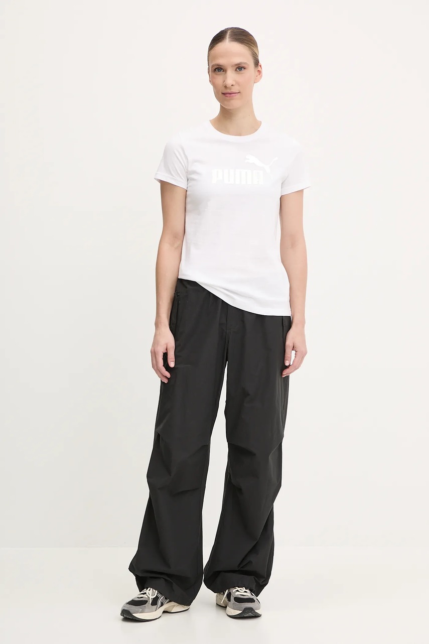 Хлопковая футболка Puma цвет белый 631536 Хлопковая футболка Puma цвет белый 631536