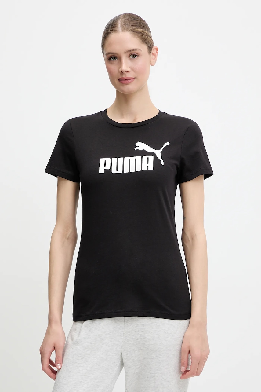 Puma tricou din bumbac culoarea negru, 631536